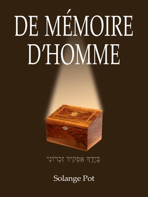 cover image of De mémoire d'homme